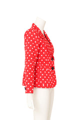 Dot blazer by Yves Saint Laurent on mannequin side @ Recess LA