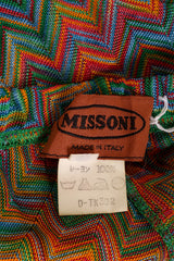 Vintage Missoni Zig Zag Knit Pant label @ Recess LA