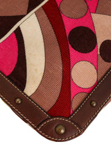 Printed Corduroy Tote Bag by Emilio Pucci staining bottom of bag @ Recess LA