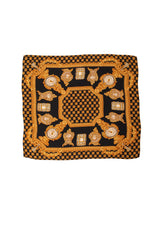 Vintage Lancel Baroque Clock Scarf @ Recess LA