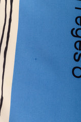 Vintage Courreges Graphic Grid Sketch Scarf hole @ Recess LA