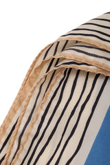 Vintage Courreges Graphic Grid Sketch Scarf edges @ Recess LA