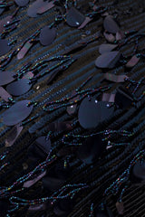 vintage beaded cocktail dress beads close @ Recess LA