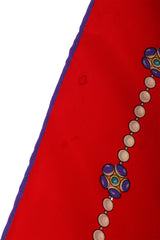 Vintage Chanel Pearl Cabochon Trim Scarf hem marks @ Recess LA