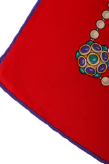 Vintage Chanel Pearl Cabochon Trim Scarf mark @ Recess LA