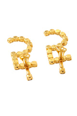 Rhinestone 5 earrings backs open @ Recess LA