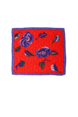 Vintage Balmain Floral Sheer Jacquard Stripe Scarf @ Recess LA