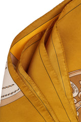 Vintage Pierre Cardin Equestrian Trim Colorblock Scarf edges @ Recess LA