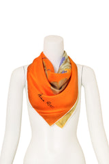 Vintage Nina Ricci Watercolor Flower Scarf on mannequin @ Recess LA