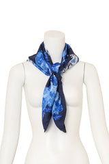 Vintage Lanvin Blue Floral Pearl Scarf on mannequin @ Recess LA