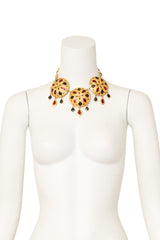 Medallion drop necklace by Jean Patou on mannequin @ Recess LA