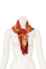 Vintage Valentino Brocade Filigree Border Scarf on mannequin @ Recess LA