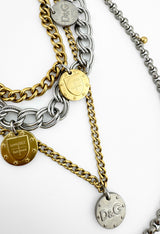 Logo Charm Necklace by Dolce & Gabbana detail 2 @Recess LA