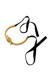 knot collar necklace by Yves Saint Laurent from above @ Recess LA