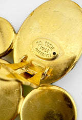 Cabochon Cluster Drop Earrings by Zoe Coste cartouche @recessla