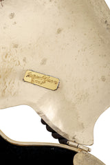 Vintage Manuel Vargo Artisan Silver Heart Rose Bag signature @ Recess LA