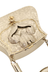 Vintage Manuel Vargo Artisan Silver Handbag clasp close @ Recess LA