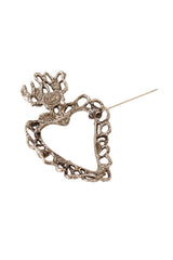 heart brooch by Christian Lacroix pin open @ Recess LA