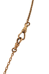 Unsigned Vintage Masonic Fob Charm Drop Necklace @ Recess LA lobster clasp