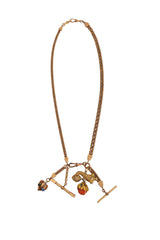 Unsigned Vintage Ecclectic Charm Drop Necklace @ Recess LA