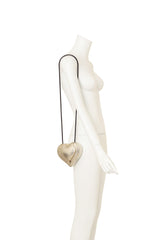 Vintage Manuel Vargo Artisan Silver Heart Rose Bag on mannequin @ Recess LA