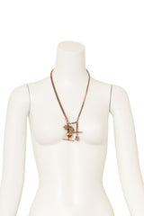 Unsigned Vintage Ecclectic Charm Drop Necklace @ Recess LA on mannequin