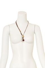 Locket Charm Drop Necklace @ Recess LA on mannequin