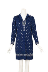 Vintage Donald Brooks Circle Stud Shirt Dress on mannequin @ Recess LA