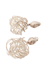 wire drop earrings by Cécile Jeanne close @ Recess LA