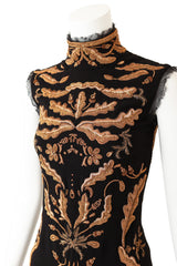 Mock-Neck Dress by Pucci on mannequin neck close @ Recess LA