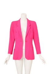 CC Button Bouclé Blazer on mannequin open @ Recess LA