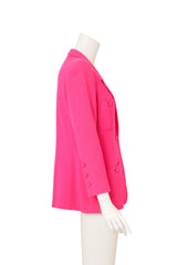 CC Button Bouclé Blazer on mannequin side @ Recess LA