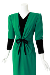 Velvet Knot Front Cocktail Dress by Valentino on mannequin close @ Recess LA