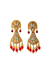 floral crystal earrings by Sphinx @ Recess LA