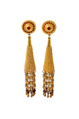 Tassel drop earrings by Claire Deve @ Recess LA