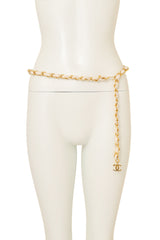 Leather Woven Chain Belt II by Chanel @ Recess LA on mannequin
