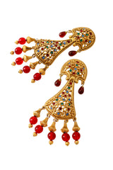 floral crystal earrings by Sphinx close @ Recess LA