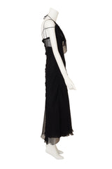 Bias Ruffle Ties Dress by Alberta Ferretti on mannequin side @ Recess LA