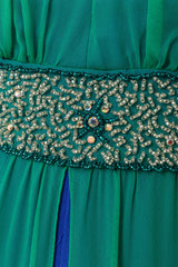 Embellished Chiffon Jumpsuit @ Recess LA closeup of embellishment