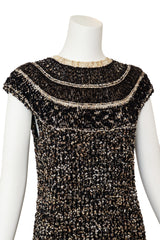 knit shift dress by Chanel on mannequin close @ Recess LA