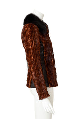 fur jacket by Dolce & Gabbana on mannequin side @ Recess LA