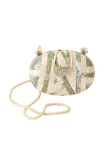 Shell mosaic evening bag by Genie @ Recess LA