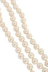 Pearl Crystal Torsade Necklace by Chanel @ Recess LA closeup pearls