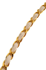 Leather Woven Chain Belt II by Chanel @ Recess LA closeup of chain