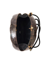 fan shell mosaic bag inside @ Recess LA