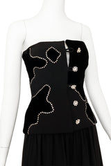 Bustier & Skirt Set by Patricia Rhodes on mannequin close @ Recess LA