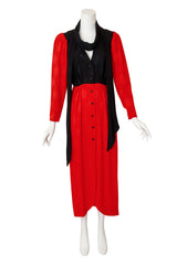 midi dress by Emanuel Ungaro on mannequin sash as scarf @ Recess LA