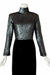 column gown by Jeet on mannequin close @ Recess LA