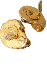 nautilus shell earrings by Kallinger logo @ Recess LA