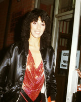 Vintage Ferrara Copper Mesh Halter Top on Cher in vintage photo